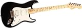Fender American Standard Stratocaster® HSS Electric Guitar, Black, Maple Fretboard