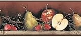 Wine Sliced Apples Wallpaper Border