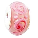 LovingtheBead © 'Grecian Gala' Murano Glass Slide-on & Slide-Off Bead Charm