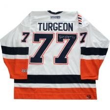 Pierre Turgeon Autographed/Hand Signed Replica Jersey (New York Islanders)