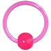 16 Gauge Pink Acrylic Ball Captive Ring