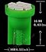 YITAMOTOR 20 PCS T10 Wedge 8-SMD Green LED Light bulbs W5W 2825 158 192 168 194