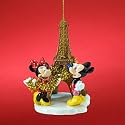 Disney Minnie and Mickey Mouse Eiffel Tower Ornament