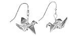 Origami Mini Crane Earrings