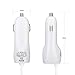 HTC One M9 Car Charger, NOOT PRODUCTS® 5ft Ultra Fast Micro USB Coiled Retractable Car Charger with Smart-Q Technology, USB Port also Compatible with Apple iPhone | Samsung Galaxy | Google Nexus | Motorola | Nokia | HTC | Amazon Fire and Many More - 24 Month Warranty