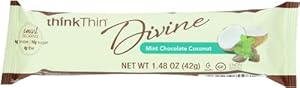 thinkThin Divine Mint Chocolate Coconut, Gluten Free, 1.48-Ounce Bars (Pack of 12)