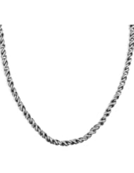 Relios Sterling Silver Twist Rope Chain Necklace - 20"