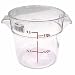 Round Storage Container 1 Quart Clear