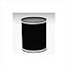 Bath Jewelry Diamond Pattern Round Vinyl Wastebasket Color: Gold with Gold Trim