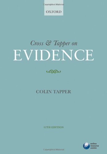 Cross & Tapper on Evidence