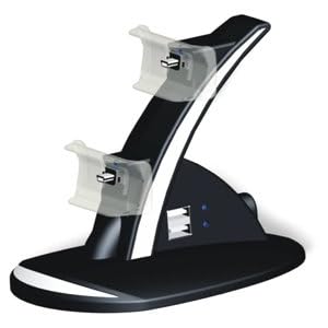 【クリックで詳細表示】PS3 コントローラーチャージングスタンド ダブル インテリア充電器