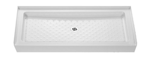 DreamLine SHTR-1136600-00 Amazon 36x60 Center Drain Threshold Shower Tray, White