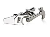 Unique Handyman Tool Cufflinks in Satin Silver Finish for Construction Workers with Presentation Box