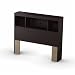 South Shore 3259098 Cakao Collection Twin Size Bookcase Headboard, Chocolate