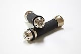 Best Prices LuckyBike CNC Motorcycle Grips and Bar Ends - BLACK & TITANIUM - Universal - Fits all 7/8
