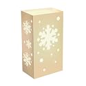Luminaria lantern winter snowflake 12 bags candles inserts included
