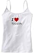 I LOVE TUCSON - City Series - White Women's / Girls Camisole (Girlie / Babydoll)