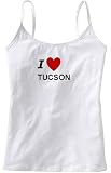 I LOVE TUCSON - City Series - White Women's / Girls Camisole (Girlie / Babydoll)
