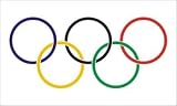 BIG OLYMPIC SUMMER WINTER GAMES FLAG