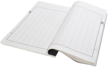 Artifex Kalligrafika: Calligraphy Writing Book Premium Paper 28cm x 18cm, vertical grey lines, 25 pages, 3-layered (with in-between-layer to avoid passing of ink to other side) - WB-VL-G-02 US