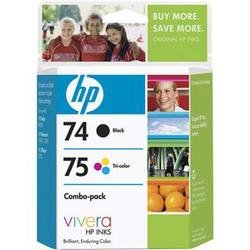 Childrens Toyshop  Office Products : HP 74/75 Black/tricolor Inkjet Combo Pack with Viv