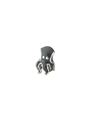 Sterling Silver Enameled Octopus Charm for 3mm Charm Bracelets
