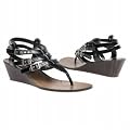 Madden Girl Women's Whizz Wedge Sandal,Black Paris,6.5 M US