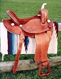 Blue Ridge Tooled Pro Barrel Racing Saddle