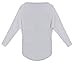 Yidarton Womens Summer Casual Shirts Oversized Baggy Off-Shoulder Long Sleeve Tops Grey Large