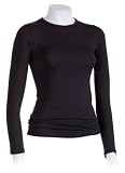 Majestic Lasercut Elasthane Long Sleeve Crew Neck Tee