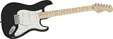 Fender American Standard Stratocaster® Electric Guitar, Black, Maple Fretboard