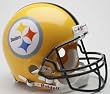 Pittsburgh Steelers 75th Anniversary Throwback Pro Line Helmet - Football Sports Merchandise