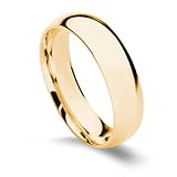 18k Yellow Gold Men's Wedding Band, 5mm