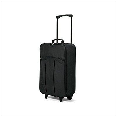 Folding Carry On Suitcase in Black