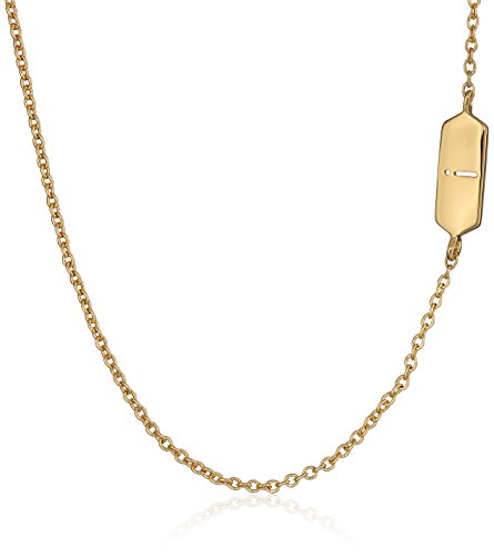 gorjana Asymmetrical Alphabet Chain Necklace