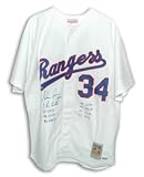 Nolan Ryan Signed Texas Rangers Jersey - Career No-Hitters