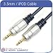 Electronics : 1 METRE 3.5MM PLUG TO PLUG AUX INPUT CABLE FOR IPOD MP3 CAR PLAYER