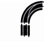 Scalextric C7010 1:32 Scale Sport Digital Lane Change Track (in to out right hand) Digital Accessory