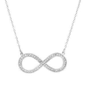 Collier infinité de Darlene - CZ de taille ronde