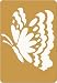 Darice Brass 3-1/4 Inch by 2-1/4 Inch Embossing Stencil, Butterfly
