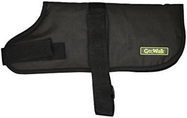 Go Walk Reflective Wax Dog Coat Water Resists Charcoal, XX Large