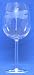 Individually Hand Etched Dragonfly White Wine Glass 9" Set of Four