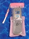 アクアトーク 携帯電話防水ソフトケース フレックスタイプ プレーン ピンク 《ミニストラップ付き》  AQF-01