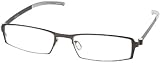 LZ-20 Designer Reading Glasses, Gunmetal, +2.75