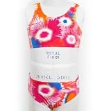 Girls Tie Dye Printed Two Piece Bikini Swim Suit