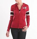 Hoodie:Fox Clean Zip Fleece Scar Hoodie (X-Small, Red)