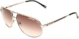 Carrera Master 2/S Aviator Sunglasses,Gold & Silver Frame/Brown Gradient Lens,One Size