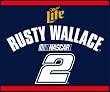 NASCAR Rusty Wallace 60X80 Race Day Blanket/Throw - Auto Racing Fan Shop