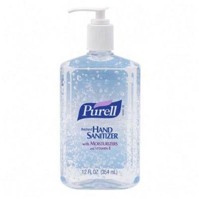 PURELL 9659-12 Instant Hand Sanitizer, 12 oz Pump Bottle (Case of 12) via Amazon