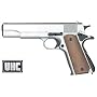 1911 SPRING/AIR HOP UP FULL MAG BB Airsoft Gun SILVER